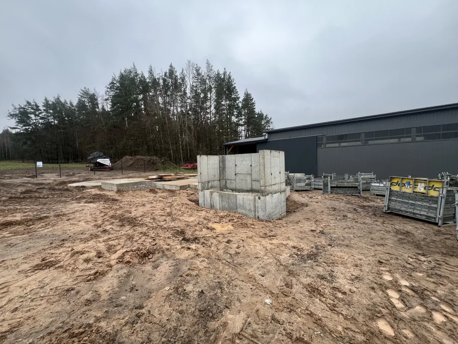 Grūdų saugojimo bokštai, Kubonių k. — betonavimo darbų eiga