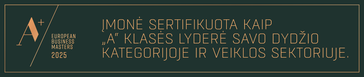 EBM+ sertifikatas