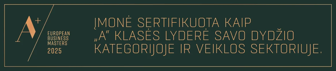 EBM+ sertifikatas