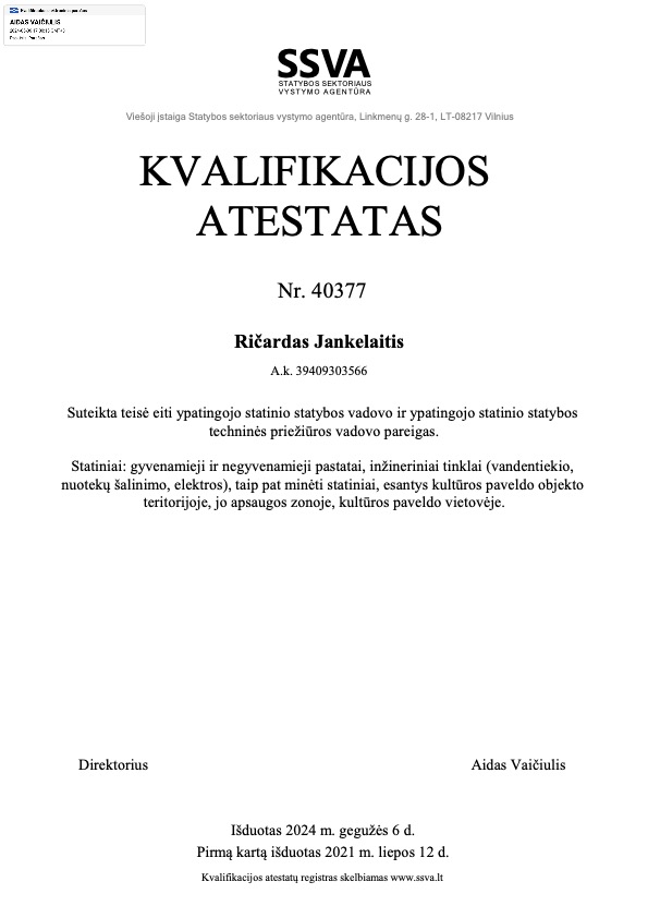 Kvalifikacijos atestatas